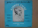 Jacqueline Eymar plays Faure-rare 10inch on Le Chant du Monde