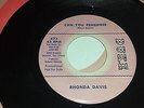 RARE NORTHERN SOUL RHONDA DAVIS: Can You Remember / Long Walk DUKE 473 PROMO 45