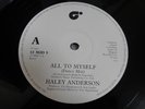 ORG HALEY ANDERSON / ALL TO MYSELF / RARE UK DISCO BOOGIE FUNK SOUL 12” / HEAR