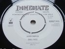 The Small Faces - 1 Sided Album Sampler - 45 -  IMMEDIATE NEMLP 7415