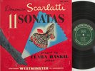 Clara Haskil:Scarlatti 11 Sonatas:Westminster WL 5072:Orig Early Green