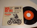 DICK & DEE DEE Rare Triumph Motorcycle Ad Picture Sleeve/45 Thou Shalt Not Steal