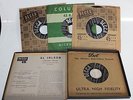 4 Vintage Al Jolson Vinyl Records In Box Decca 45 Souvenir Album 2 1949 Set Lot
