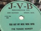 RARE BLUES - Tye Tongue Hanley  J-V-B 88  