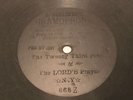 Berliner Gramophone Disc 668Z: 23rd Psalm and Lord's Prayer 1897 V+/E- 78 rpm