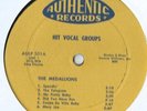  R&B LP - AUTHENTIC LABEL RHYTHM AND BLUES HIT VOCAL GROUPS AULP-501