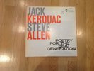 JACK KEROUAC STEVE ALLEN POETRY LP FOR THE BEAT GENERATION LP ON HANOVER