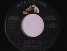 ELVIS PRESLEY: Stuck On You / Fame And Fortune 45 (Living Stereo) rare Oldies