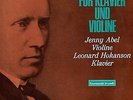 Jenny Abel: violin. Hokanson. Brahms: 3 Sonatas for violin & piano.m-  2LPs