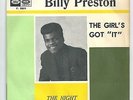 BILLY PRESTON : THE GIRL'S GOT IT + THE NIGHT (1° RARO SINGOLO ITALIANO)