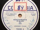 JOHNNY CASH All Over Again | What Do I Care RARE 78 RPM Uruguay PROMO 