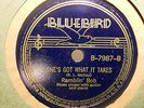 RAMBLIN' BOB She's Got What It Takes/Big Apple Blues BLUEBIRD 7987 E  RARE BLUES