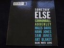 CANNONBALL ADDERLEY Something Else US Blue Note 1595 1st Press STEREO LP Jazz