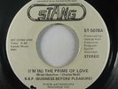 70s Soul 45 B.B.P. (BUSINESS BEFORE PLEASURE) The Prime Of Love on Stang