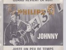 JOHNNY HALLYDAY SINGLE JUKE BOX ENCART ORIGINAL  