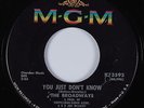 Northern Soul 45 BROADWAYS You Just Don't Know MGM HEAR