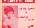 CANADA RARE PICT SLEEVE FRENCH QUEBEC POP 1960s 45 RPM MICHELE RICHARD : L'ILE