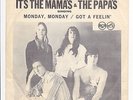 MAMAS And The PAPAS 45 & Canada Rare Promo PS Picture Sleeve -Monday Monday