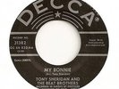 TONY SHERIDAN AND THE BEAT BROTHERS 45 MY BONNIE VG+ REPRO BEATLES DECCA 31382