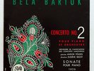 VOX VP280 BARTOK concerto no.2, piano sonata ANDOR FOLDES / EUGENE BIGOT