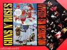 GUNS 'N ROSES SUPERB 1ST PRESS LP 1987 + INNER APPETITE FOR DESTRUCTION GEFFEN