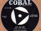 UK=ORIGINAL 45rpm=CORAL=1958=CAST IRON ARM=PEANUTS WILSON=7