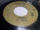 The Humans - Warning b/w Take A Taxi RARE upstage garage punk 45