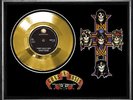 GUNS 'N' ROSES - SWEET CHILD OF MINE - FRAMED  SILVER or GOLD 45rpm  RECORD