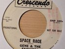 GENE & THE ESQUIRES Space Race on GNP Crescendo Promo Surf Hot Rod 45 Hear