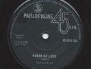 RARE BEATLES, Words Of Love, Matchbox SOUTH AFRICA pressing, small hole