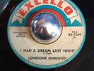 R&B Lonesome Sundown I HAD A DREAM LAST NIGHT Excello 45 rare mod dancer