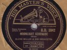 GLENN MILLER - Moonlight Serenade / American Patrol 78 rpm disc (A++)