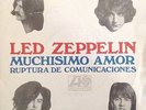 LED ZEPPELIN *WHOLE LOTTA LOVE/COMMUNICATION* 1969 SPANISH ONLY PS 45 EX