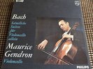 PHILIPS 835272 / 74 AY STEREO MAURICE GENDRON BACH CELLO SUITES 3LPs HOLLAND