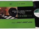 BACH: SONATA FOR VIOLIN & HARPSICHORD/BARCHET/FRANCE ERATO ED. 1/NM+