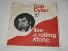 BOB DYLAN LIKE A ROLLING STONE / GATES OF EDEN - 45 RARE DANISH EXPORT PS LISTEN