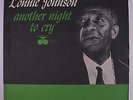 LONNIE JOHNSON: Another Night To Cry LP (demo rubber stamp obc, some minor cove