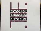 NEW ORDER movement LP VG+ FACT 50 Vinyl 1980 Translucent Brown Record USA