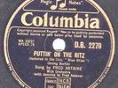 CLASSIC 1946 FRED ASTAIRE 78 PUTTIN ON THE RITZ / CRAZY FEET UK COL. DB 2270 VG+