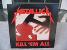 Vintage Metallica Kill em all LP 60766-1 Elektra 1983 Release