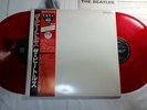 BEATLES WHITE ALBUM JAPAN UK CUTTING MONO RED COLOR VINYL w/WIDE OBI FULL SET