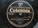 GUITAR BLUES: BARBECUE BOB 'POOR BOY A LONG WAYS FROM HOME' COLUMBIA 14246-D