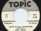 Rare Rockabilly 45 - Tony Butala (The Lettermen) - Long Black Stockings -  M-