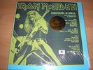 DOUBLE VINYLES 33T ROUGE-IRON MAIDEN-LIVE BRESIL 85 -LIMITED-NEUF