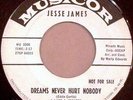 JESSE JAMES Dreams Never Hurt Nobody r&b popcorn 45 on Musicor promo HEAR