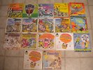 17) Vintage Children's 45 RPM Records & Read Along Books, Contents Listed