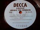 BILLY FURY-TEST PRESSING-BECAUSE OF LOVE/RUNNING AROUND- C 1962