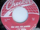 J B LENOIR What About Your Daughter / 5 Years Checker web label BLUES 45 BB688