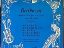 JANOS STARKER & ABBA BOGIN beethoven cello sonata 2 LP VG+ TE 1002 Vinyl PERIOD