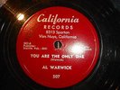 78 Rockabilly Al Warwick CALIFORNIA 507 Rag doll / You are the only one STARDAY